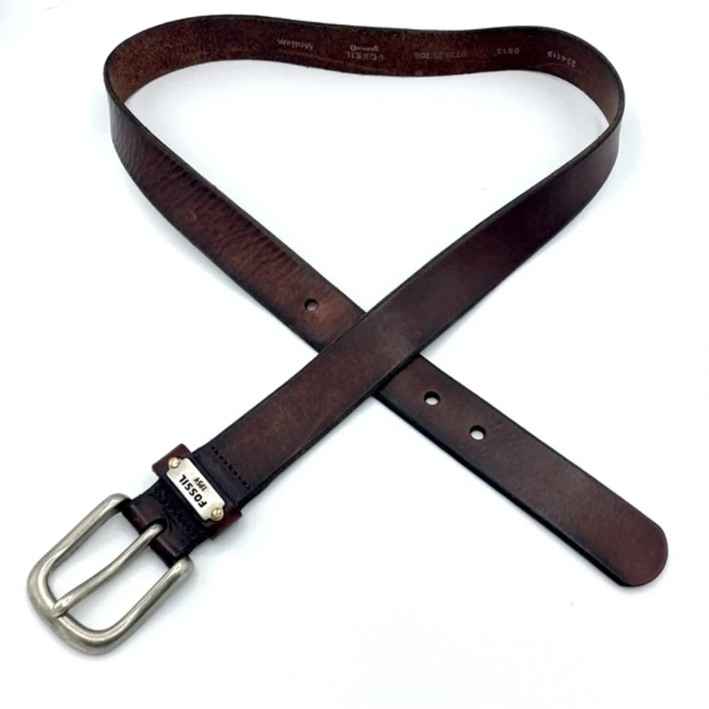 Fossil Mens Leather Belt‎ Medium